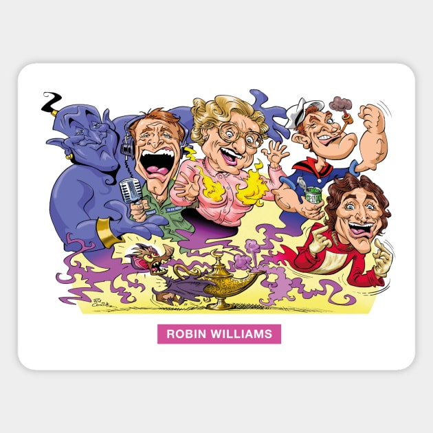 Robin Williams Magnet by PLAYDIGITAL2020